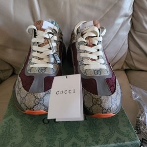 Gucci rhyton sneakers size 10